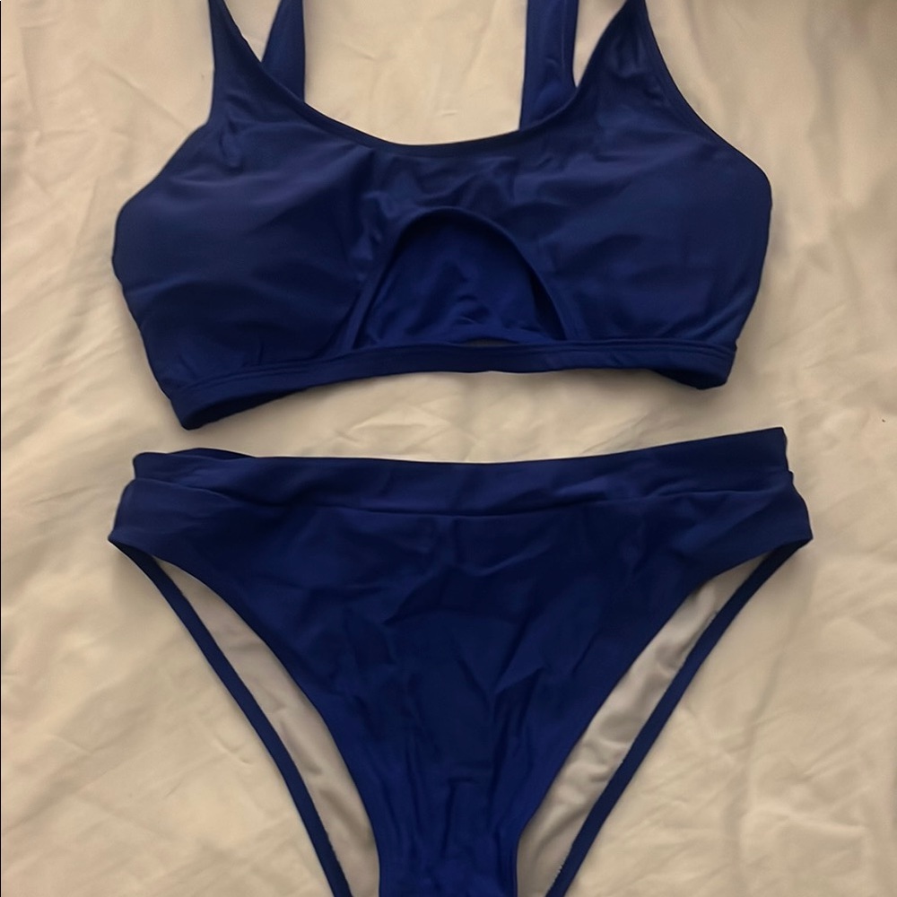 Blue Women's Swimwear Set